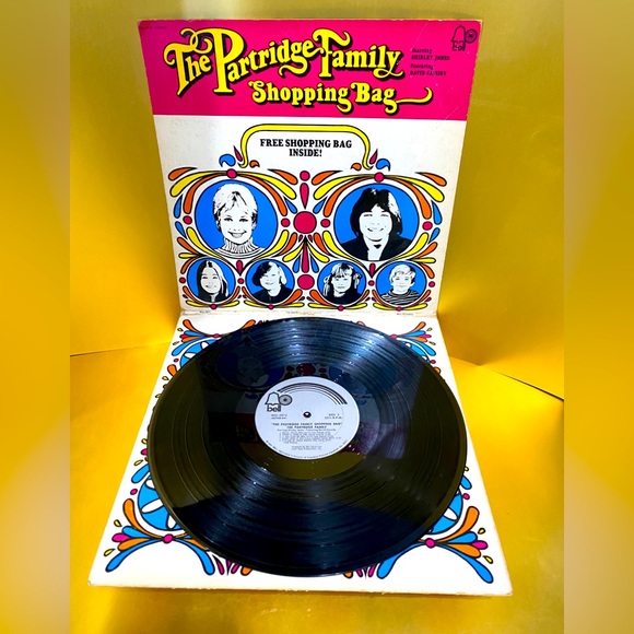 THE PARTRIDGE FAMILY SHOPPING BAG VINTAGE 1972 VINYL GROOVY RECORD BELL RECORDS - Picture 2 of 12
